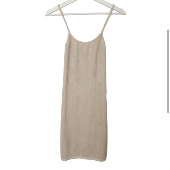 Zara Seamless Terry Cloth Bodycon Sleeveless Slip Dress - Picture 2 of 3